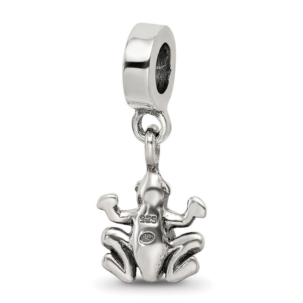 Kazi Luxury Sterling Silver Reflections Frog Dang… - image 6